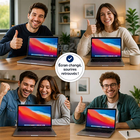 Occasion remplacement de dalle MacBook Pro 16 pouces A2141 sur AUBAGNE