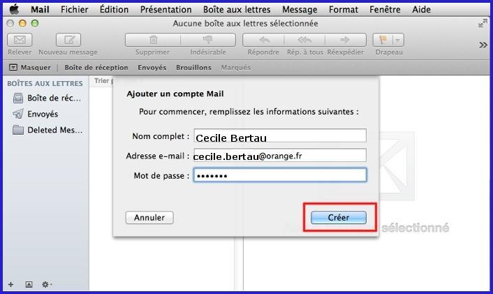 Configuration mail orange mac